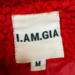 I. Am. Gia Pixie Oversized Teddy Coat Red size Medium Revolve $110 thumbnail 7