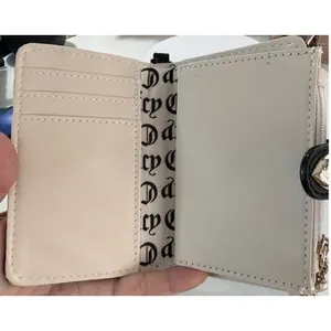 Juicy‎ Couture Not Your Babe Tab Card Wallet Black Licorice Keychain Charms thumbnail 6