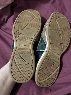 Sperry Brown Leather Boat Shoes with Dark Green Laces thumbnail 6