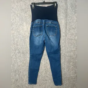 9th & Main Women's Maternity‎ Medium Blue High-Waisted skinny Jeans thumbnail 5