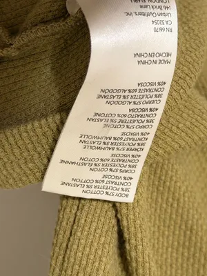 Free People We The Free Mikah Layering Cuff Thermal Top Size Small Army Green thumbnail 7