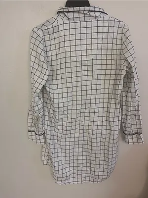 Lauren Ralph Lauren windowpane grid sleepshirt size small thumbnail 4