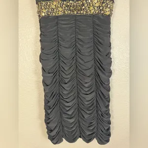 Vintage Sue Wong Nocturne Black Ruched Beaded Mini Dress size 8 thumbnail 7