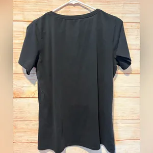 Nike Women's Black and White Short Sleeve Tee thumbnail 2