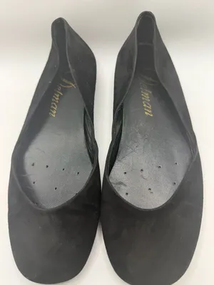 Delman Women's Black Suede Classic Ballet Flats thumbnail 2