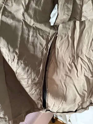 Women's Taupe Trench Coat 100% tencel log HR weight IPEKYOL size 10 thumbnail 5