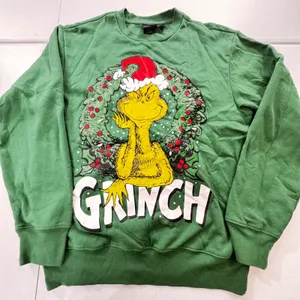 Green Grinch Christmas Wreath Pullover Sweatshirt unisex Adult‎ Size S/P thumbnail 1
