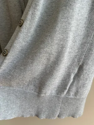 Old Navy Women’s Grey Lightweight Knit Button Down Cardigan, Size Small thumbnail 5