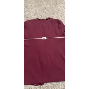 Apt 9 Womens XXL Burgundy Open Front Ruched 3/4 Sleeve Shawl Collar Blazer thumbnail 5