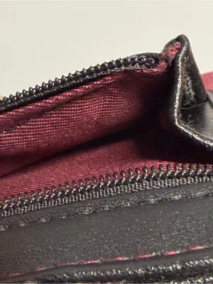 Skechers Trifold Wallet Burgundy Black Card Holder ID Organizer Compact Wallet thumbnail 5