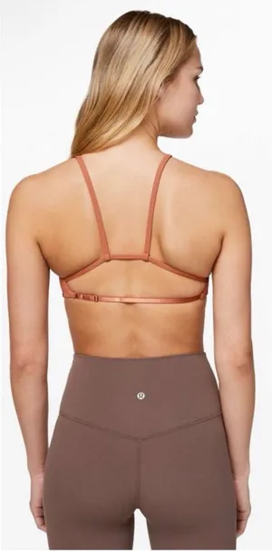 Lululemon Inner Glow Bra Women’s Size 4 Canyon Rock‎ Low Impact Stretch Active thumbnail 1