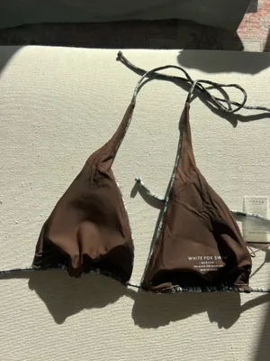 White fox swim bikini top thumbnail 3