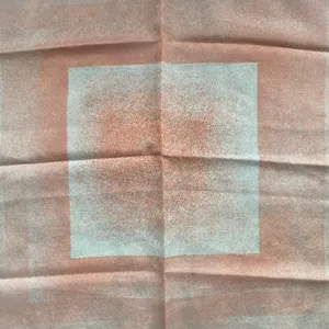 Vintage dead stock NWT Pink Italian made square head neck wrap scarf thumbnail 2
