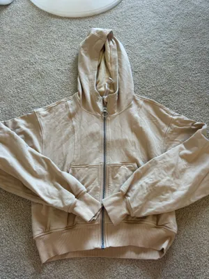 Lululemon beige scuba full zip thumbnail 1