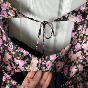 For Love And Lemons Floral Kate Long Sleeve Mini Dress M thumbnail 6
