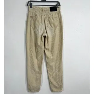BDG Urban Outfitters Mom High Rise Corduroy‎ Pants Size 26 Washed Faded Beige thumbnail 2
