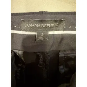 Banana Republic Sloan Dress Pants Womens Black Mid Rise Zip Fly Size 2 thumbnail 5