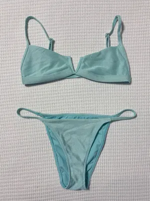 L.A. Hearts Blue Bikini Set thumbnail 1