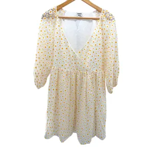 Sunday Best Aritzia Bonita Daisy Dress Medium Coquette Cottagecore Sheer Sleeve thumbnail 2