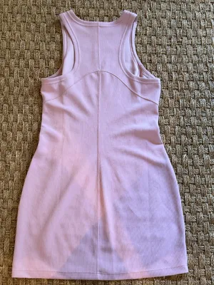 Lululemon Ribbed Softstreme Tank Dress Ribbed Slim Fit Pink Peony thumbnail 3