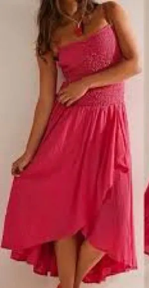 FREE PEOPLE Sparkling Drop-Waist Moment Midi NWOT Large thumbnail 1