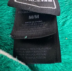 The North Face Green Teddy Jacket with Soft Fuzzy Material and Stand-Up Collar thumbnail 4