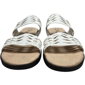 Comfort Wave Easy Street Agata White Woven Strap Slide Sandals‎ Women's Size 8.5 thumbnail 3