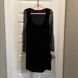 City Studio Black Velvet Mesh Sleeve Bodycon Dress Size 2X‎ NWT Whimsigoth Y2K thumbnail 3