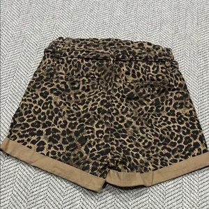 Express Leopard Print Paperbag Waist Shorts - Brown/Black thumbnail 9