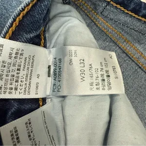 Levi's Premium 70s High Rise Flare‎ Medium Blue Wash Size 30 Minimalist Casual thumbnail 10