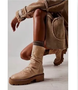 Free People Emma Ruched Boots Size 38. Sh4 thumbnail 2