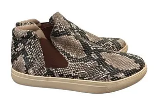 Coconuts by Matisse Harlan Slip On Sneakers Snake Print Faux Leather‎ Size 8.5 thumbnail 1