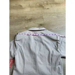 NWT ICHI Kate Knit Blazer doeskin‎ single button stretch beige $109 size S 2 thumbnail 12