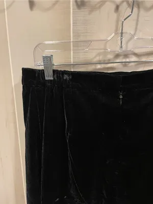 Cute black velvet vintage 80s maxi skirt whimsigoth coquette siren lined thumbnail 5