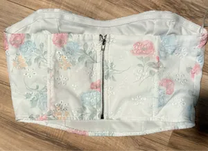 Altar'd State floral corset top Size M #corsetry #floral thumbnail 2