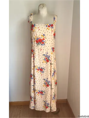 Sézane Dorotha Floral Dress Tie Straps Size 42 / US 2 thumbnail 4