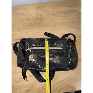 Harajuku Lovers‎ Shoulder Bag Purse Crossbody Roller Disco Y2K Black Gold F thumbnail 8