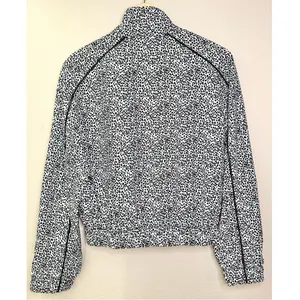 NWT Allfenix x Anthropologie Black and White Leopard Print Cropped Bomber Jacket thumbnail 7