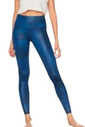 Alo Yoga Airbrush navy camouflage print mid rise leggings size S thumbnail 1