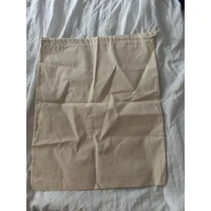 Tibi‎ Cream Cotton Canvas Drawstring Dust Bag thumbnail 2