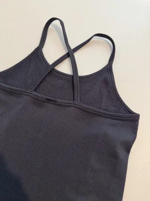All In Motion Romper Large Black Compressive Spaghetti Strap Pilates Sporty Luxe thumbnail 7