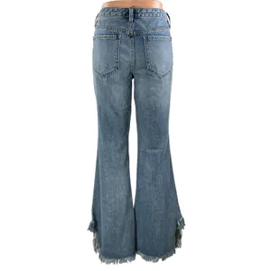 Free People We The Free Women's Blue Flare Bootcut Bell Bottom Denim Jeans 28 thumbnail 3