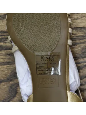 NWT Jones New York Strappy Slingback Dress Sandals JNY-DANELY Soft Gold 9M thumbnail 15