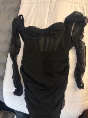 Princess Polly Mesh Dress Long Sleeve thumbnail 1