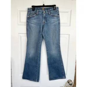7 For All Mankind The A Pocket Blue Denim Bootcut 5 Pocket Design Size 29 thumbnail 3