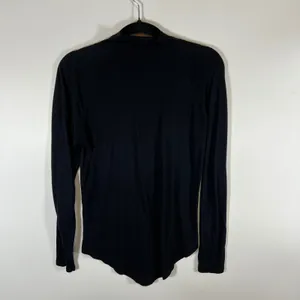Lululemon Black Mock Neck Long Sleeve Raglan Top Curved Hem‎ Activewear Womens S thumbnail 4
