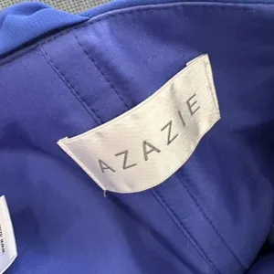 AZAZIE GRACE Royal Blue A-Line‎ Pleated Chiffon Dress Size 6 Bridesmaid Wedding thumbnail 10