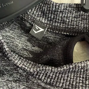 Gymshark Women's Adapt Black Camo Seamless Long Sleeve Crop Top M thumbnail 15