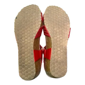 OTBT Red Leather Harriet Strap Wedge Sandal Euro Vacation Retro Boho Comfort 6M thumbnail 11