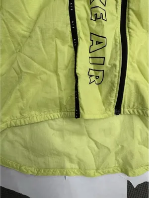 Nike Air Women’s L Volt Neon Yellow Running Jacket Windbreaker Lightweight thumbnail 3